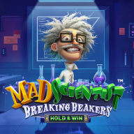 شعار Mad Scientist Breaking Beakers