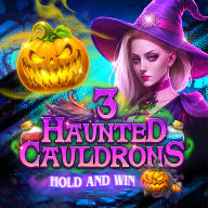 شعار 3 Haunted Cauldrons Hold and Win