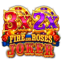 شعار 3x 2x Fire and Roses Joker