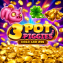 شعار 3 Pot Piggies Hold and Win