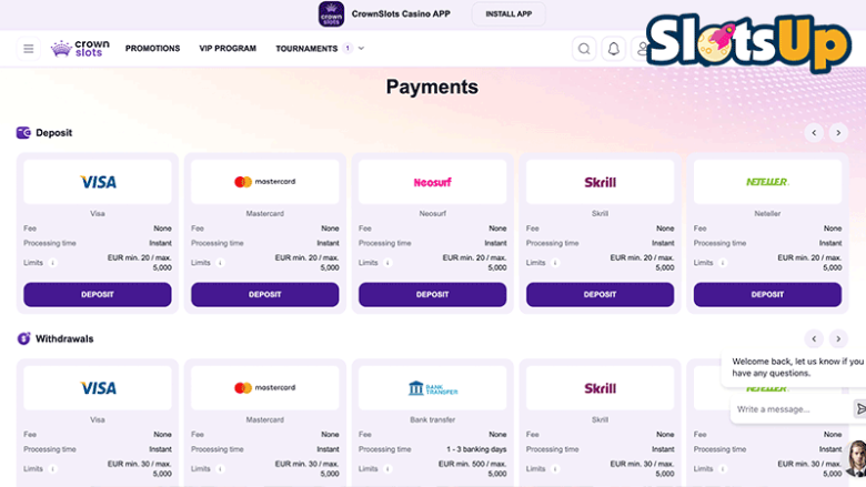 مدفوعات كراونز لوتس