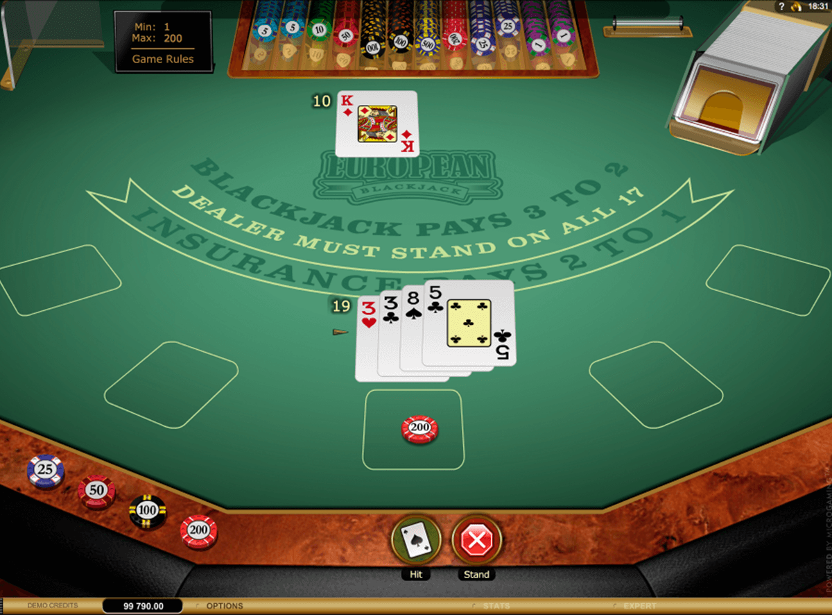 european blackjack gold microgaming 