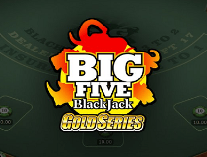 logo big 5 blackjack gold microgaming 