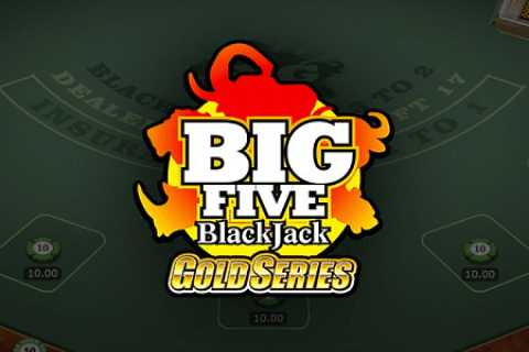 logo big 5 blackjack gold microgaming 