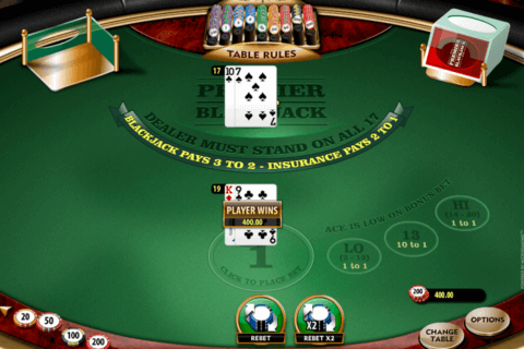 premier blackjack hi lo gold microgaming 